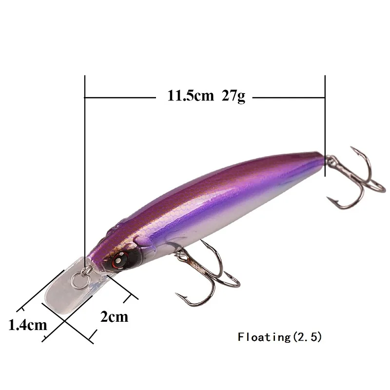SMAT minnow flotante (2.5 m) 115mm 27G cebo duro Pesca luretreble gancho ISCA artificial para pesca leurre souple Peche Mouche SMAT minnow flotante (2.5 m) 115mm 27G cebo duro Pesca luretreble gancho ISCA artificial para pesca leurre souple Peche Mouche