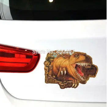 

10 x Car-styling 3D Car Sticker Car-covers Dinosaur Coming Out For Tesla Chevrolet Cruze VW Golf Mazda BMW Kia Renault Opel Lada