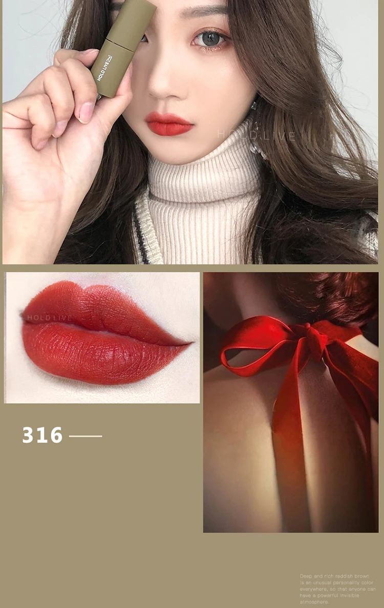 Brand HOLDLIVE 5Pcs Velvet Matte Lipstick Set (8)