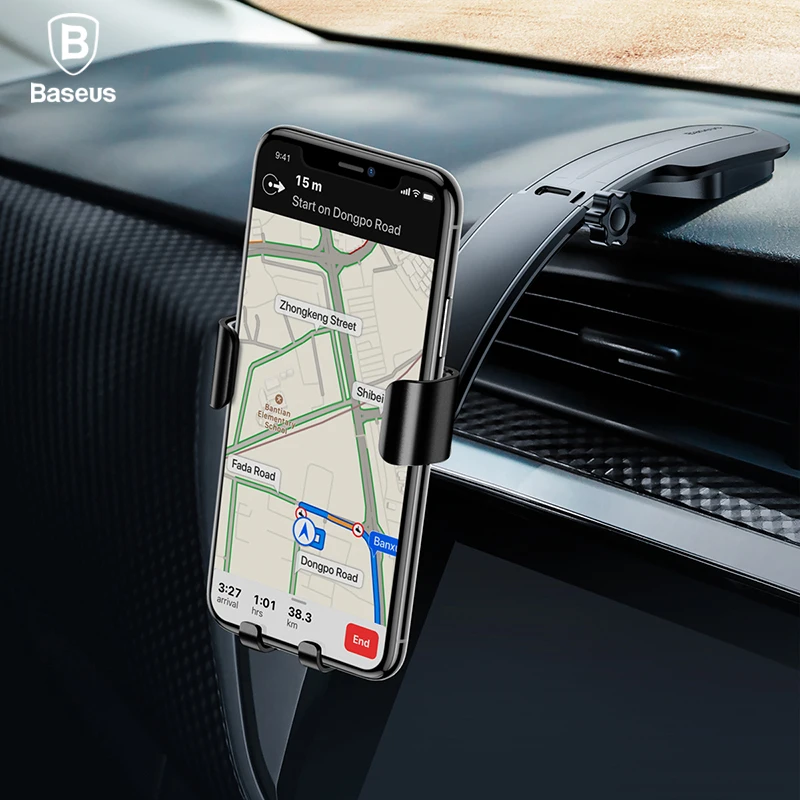 Металлический автомобильный держатель Baseus для iPhone X, samsung, S9, держатель для мобильного телефона, подставка, гравитационное крепление на вентиляционное отверстие, gps, автомобильный держатель для телефона, кронштейн
