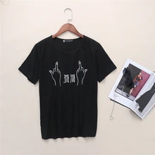 Летняя футболка для женщин и мальчиков, футболка с буквенным принтом, женские топы, повседневная брендовая футболка, женская одежда