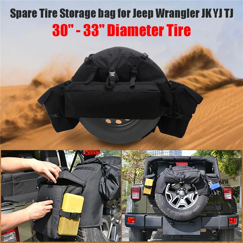 For Jeep Wrangler JK YJ TJ Storage Package Cargo Tool Saddle Bag Holder