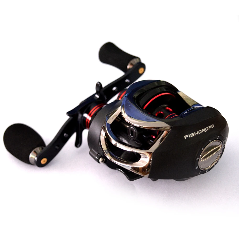 

Fishdrops Fishing Reel Baitcasting 7.0:1 Casting Fishing Reel High speed Baitcaster fishing reel