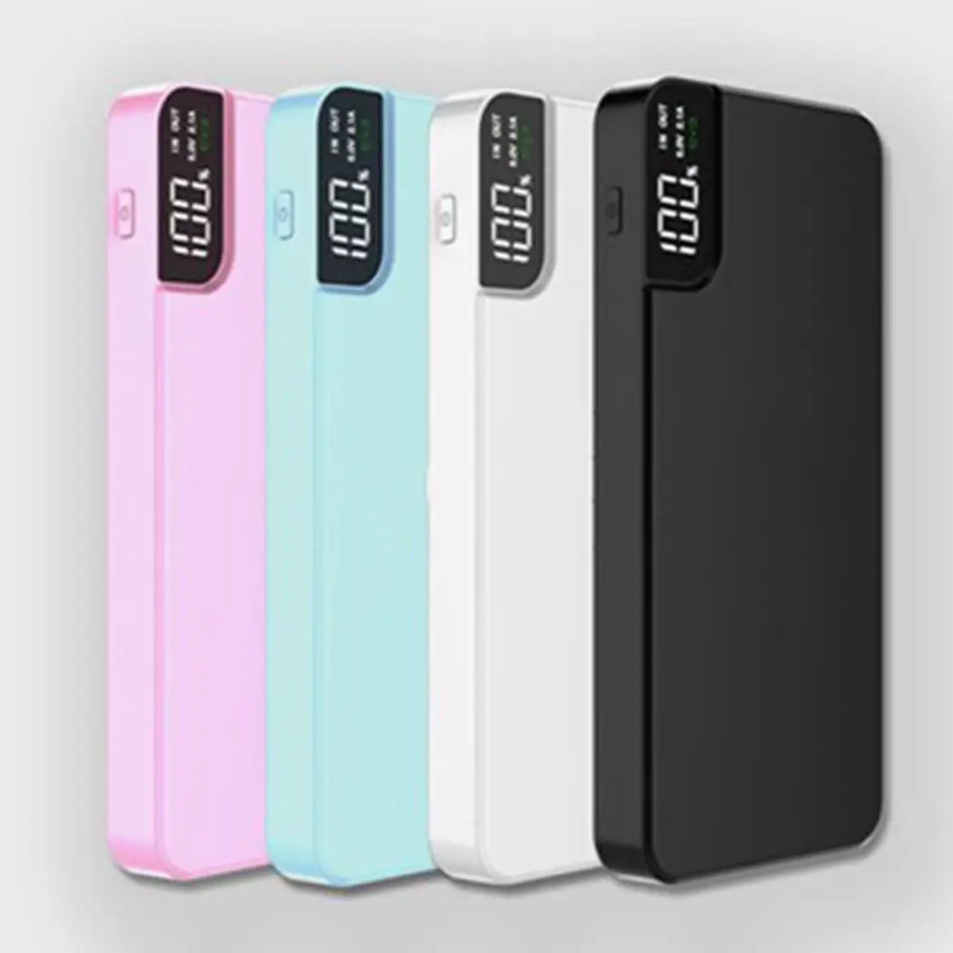 Qi Беспроводное зарядное устройство цифровой дисплей 10000 мАч power Bank Quick 5 V/2.1A