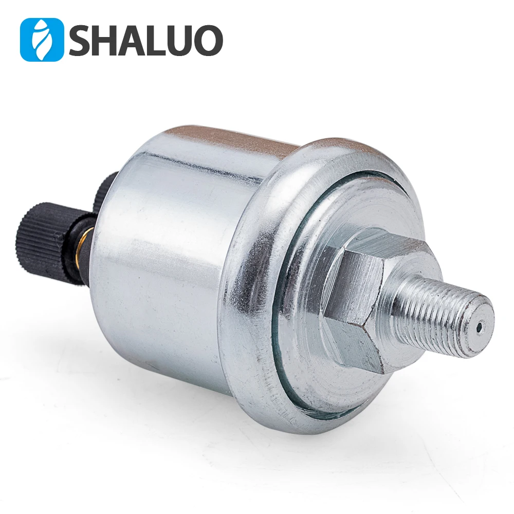 0 to 10 Bars 1/8NPT VDO Oil Pressure Sensor Diesel Generator Parts 10mm Stainless Crew plug Alarm matching oil pressure gauge images - 6