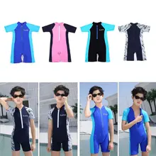 Детский купальник; Детский костюм для дайвинга; Детский Гидрокостюм для мальчиков и девочек; сохраняющий тепло; цельный купальный костюм с длинными рукавами и защитой от ультрафиолета