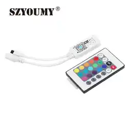 SZYOUMY Беспроводной WI-FI светодиодный Управление; цветная (RGB) DC5-24V RGBW IR RGB IR пульт дистанционного управления Управление Google Home мини для