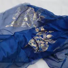 Эксклюзивный шифоновый светильник из бронзового шелка и шифона с цветочным рисунком; очень вкусная ткань; юбка; льготная цена