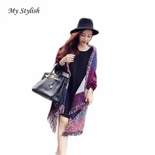 My Stylish Fashion Women’s Large Tartan Scarf Shawl Stole Plaid Woollen Cloth Tassels Scarf 2016 Fashion New Vintage 1PCS Oct 24