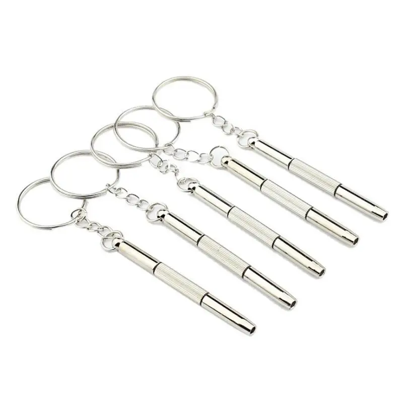 Mini Keychain Screwdriver Mobile Eyeglass Sunglasses Watch Repair Kit Tool Tools Key Chain Glasses LX4786 | Дом и сад