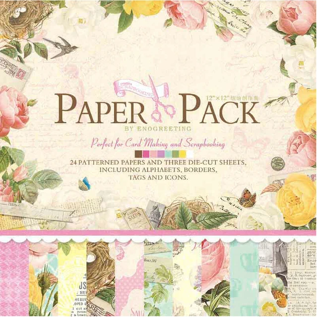 eno greeting scrapbooking stamping craft papescrapbook paper 12inch paper flower scrapbook
