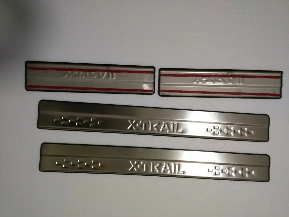 Накладка на дверной порог из нержавеющей стали для- Nissan X-Trail X Trail XTrail T32 приветствуется отделка педалей аксессуары для стайлинга автомобилей