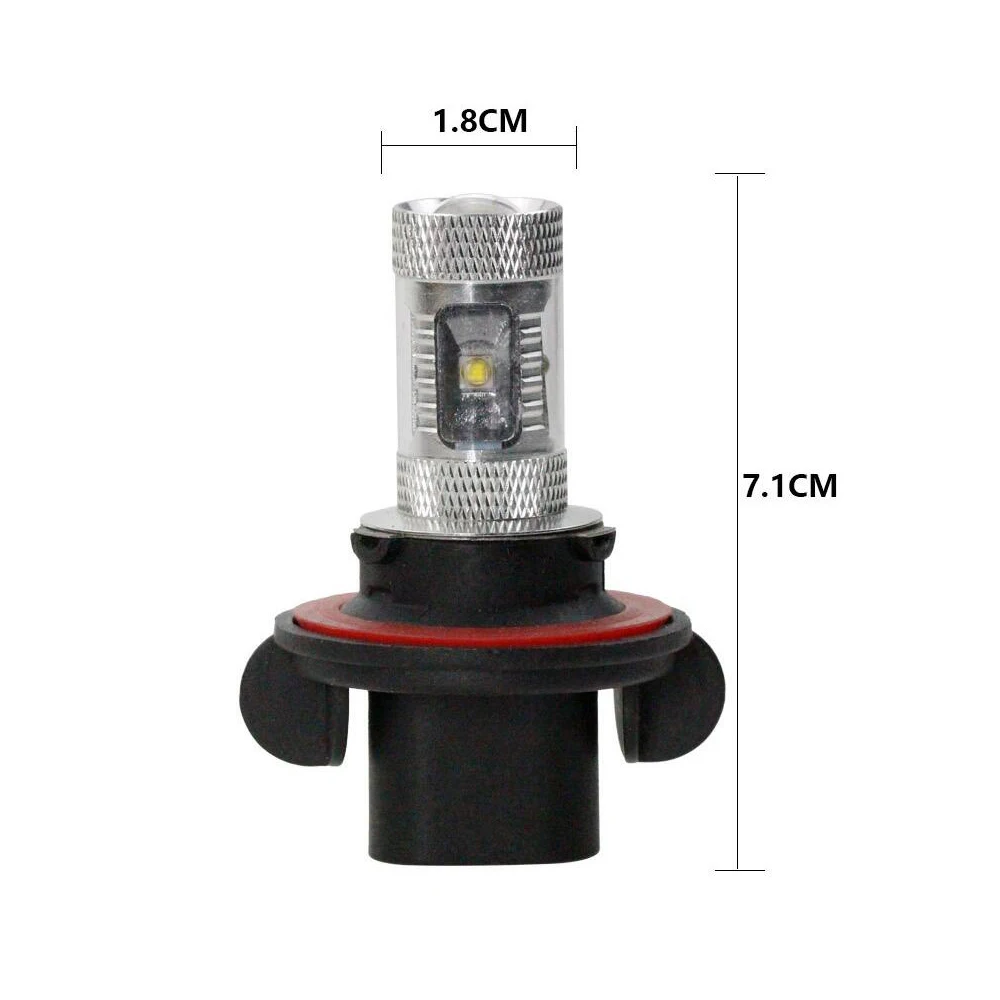 2 шт. 9008 H13 авто светодиодный фонарь белый 12V 6SMD 30 Вт Светодиодный Сменные лампы фар LED DRL лампы для Аксессуары для мотоцикла и автомобиля