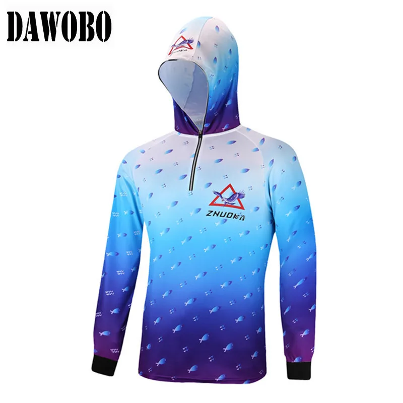 Hoodie 09 Новое поступление мужская Профессиональная дышащая одежда для рыбалки быстросохнущая анти УФ 40+ анти-комары с длинным рукавом с капюшоном рыболовные рубашки - Цвет: Hoodie 09