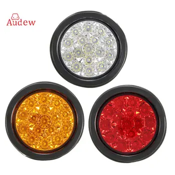 

1Pcs waterproof LED Car Truck Round Reflector Rear Tail Light Warning Lights Rear Brake Stop Light 12V