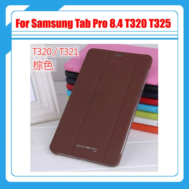 

High Quality Business Book Cover Smart Case For Samsung Galaxy Tab Pro 8.4 T320 SM-T320 T321 T325 + Stylus and
