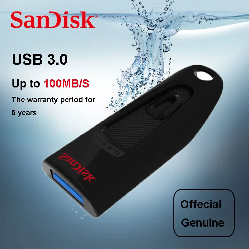 SanDisk CZ48 USB флешка 16 ГБ 32 ГБ 64 ГБ 128 ГБ USB Memory Stick высокое Скорость 100 МБ/с. USB флэш-накопитель 3,0 PenDrives