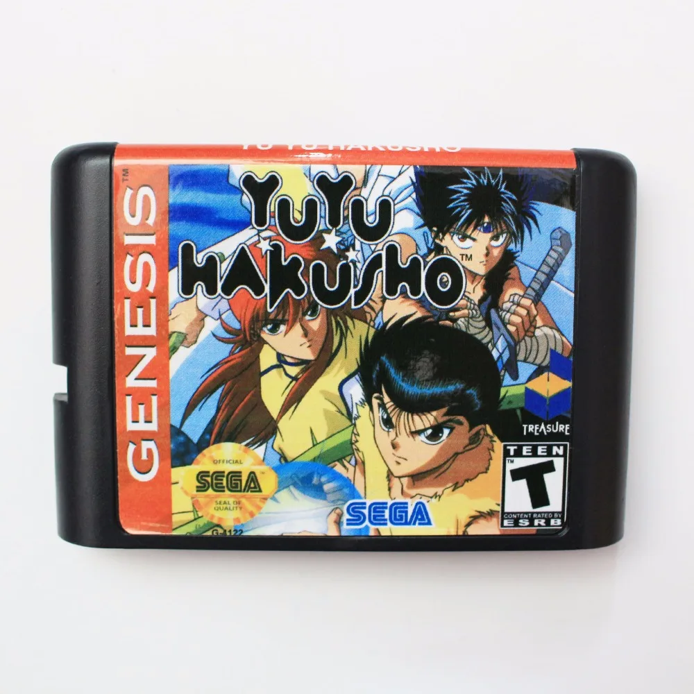 Yu Hakusho-Makyoutohissen 16 бит sega MD игровая карта для sega Mega Drive для Genesis
