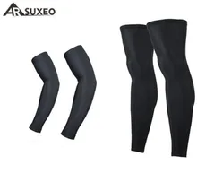 ARSUXEO Cycling Sleeves Protection Sleeves Jogging Golf Arm Sleeves Leggings MTB Bike Sleeves ArmWarmer+Legwarmers UV sports outdoor cycling sleeves armwarmer mtb cycle ride bike bicycle sleeves arm warmer uv protection sleeves arm sleeves 1 pair