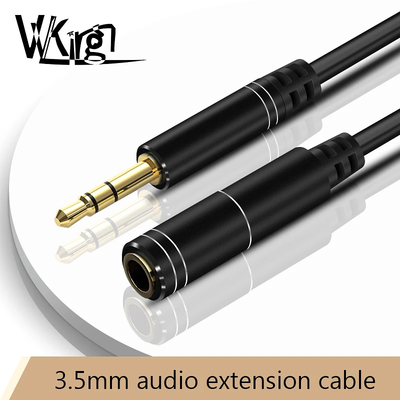 

VVKing 1m/1.5m/2m/3m/5m Jack AUX Cable 3.5mm Audio Extension Cable Jack Male to Female Headphone Cable for Car Earphone Speaker