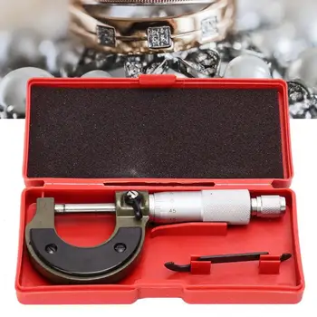 

Professional 0-25mm Outside External Micrometer Accurate Measuring Tool with Box Jewelry Accessory Jewellery Making Repair Tool