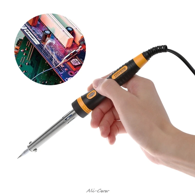 

60w 220V Electric Soldering Iron High Quality Heating Tool Lightweight Soldering Hot Iron Welding