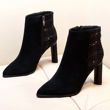 DropShipping 2019 New Women Boot Autumn Winter Short Boots Woman High Heel Martin Boots Ankle Boots Black Women Shoes CH-B0134 цена DropShipping 2019 New Women Boot Autumn Winter Short Boots Woman High Heel Martin Boots Ankle Boots Black Women Shoes CH-B0134 цены онлайн