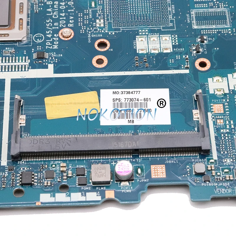 NOKOTION ZPL45 55 LA B191P 773074 601 001 материнская плата для HP Probook 455 G2 ноутбука A8 7100 CPU Полная