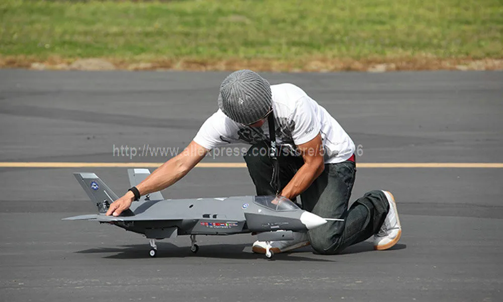 RTF Gray Version / RC F35 jet plane F 35 / 70mm EDF 360 Degree Thrust Vectoring RTF JET plane ...