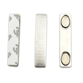 

50pcs promotion Silver Magnetic Name Badge Tag Fastener Holders with fast delivery