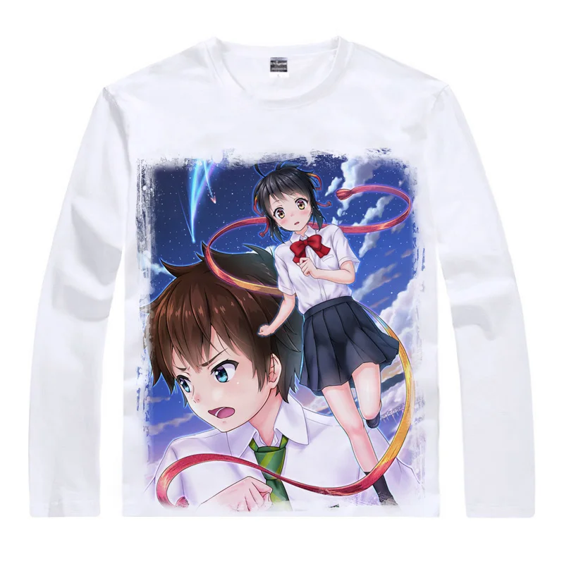 Download Coolprint Anime Shirt Your Name Kimi No Na Wa T Shirts Long Sleeve For Android Free Get Wallpaper Coolprint Anime Shirt Your Name Kimi No Na Wa T Shirts Long Sleeve For Android