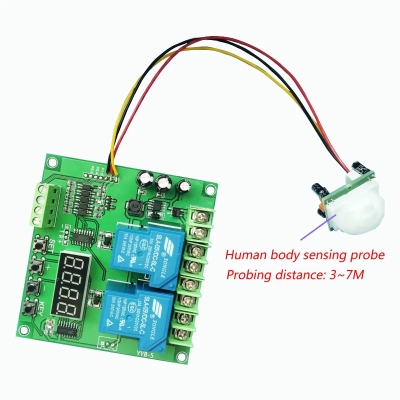 

Human body infrared sensor / motor CW / CCW relay control module / access control modification DC12v/24V