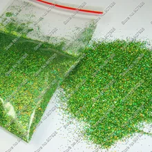 50 г-0,4 мм 015 Блестки для ногтей светло-зеленый цвет блеск для ногтей пыль порошок для ногтей искусство украшения и блестки для ногтей