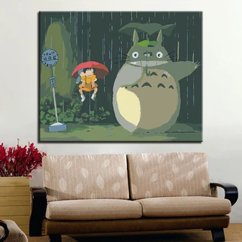 

Decoration On Canvas Paint Coloring Picture Anime Scene Digital DIY By Numbers Oil Painting Frame Poster Wall Art Unique Photo