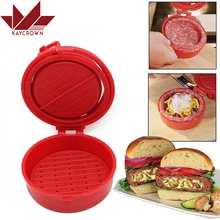 Новинка, пресс, гамбургер, пресс, Красная форма для бургеров из мяса, котлеты, фаршированные, Пэтти мейкер, плесень, котлеты, еда, кухонные гаджеты, инструменты