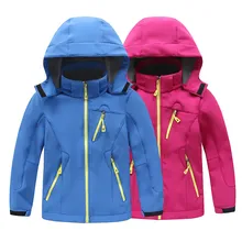 Детская флисовая куртка непромокаемое пальто для мальчиков и девочек походные куртки для походов Детское пальто с капюшоном