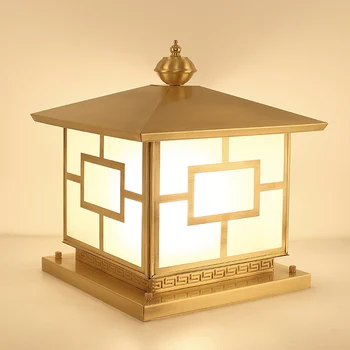 

Copper glass material landscape lights waterproof IP65 outdoor chapiter lamp