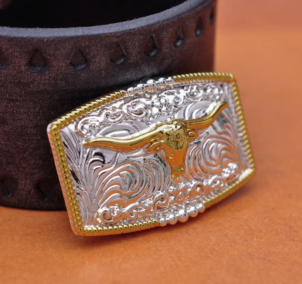 BIG BLING WESTERN TEXAS GOLD AND SILVER RODEO BULL RIDE COWBOY