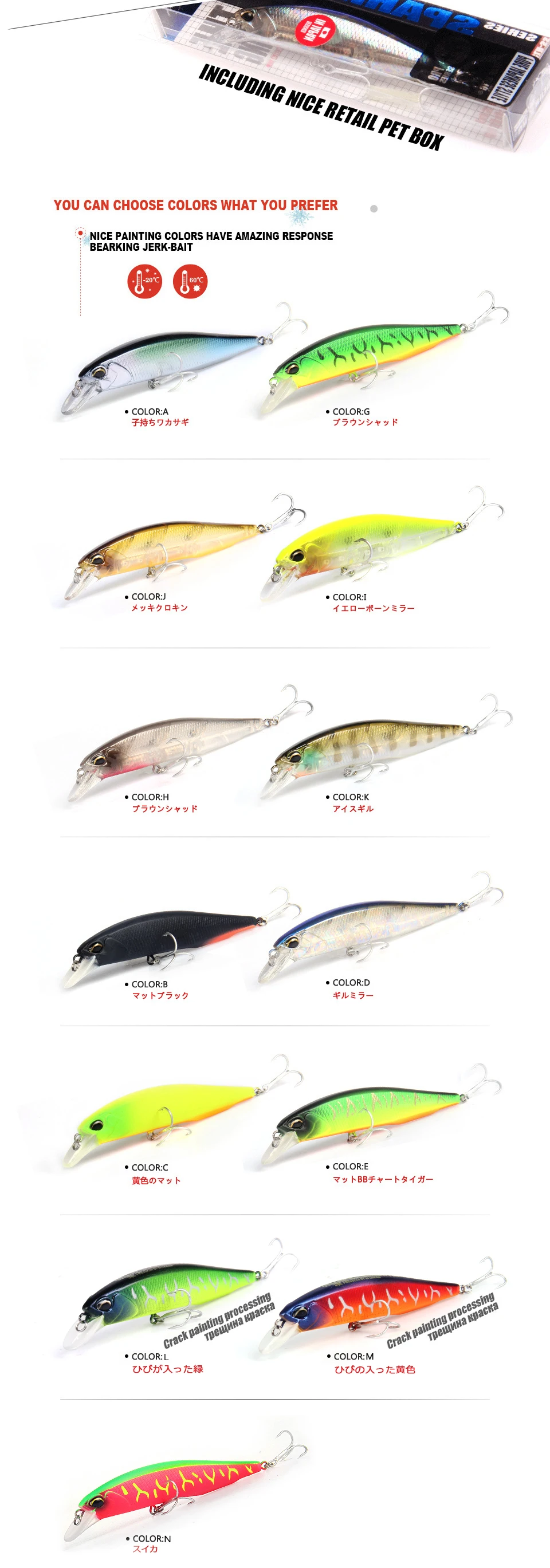 Bearking 10cm 15g hot model fishing lures hard bait 14color for choose minnow,quality professional minnow depth0.8-1.5m