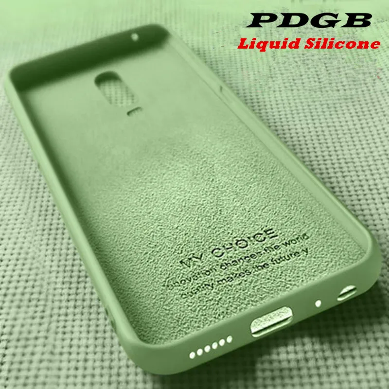 PDGB жидкий силиконовый чехол для телефона OPPO A5 A7 A9 A3S F9 Pro A7X Reno 10X Realme X Lite 3 F11 A9X