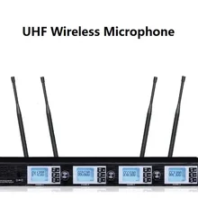 Bolymic microfono profesional 4X100 каналов Беспроводной вокальный Радио микрофон Микрофон Системы