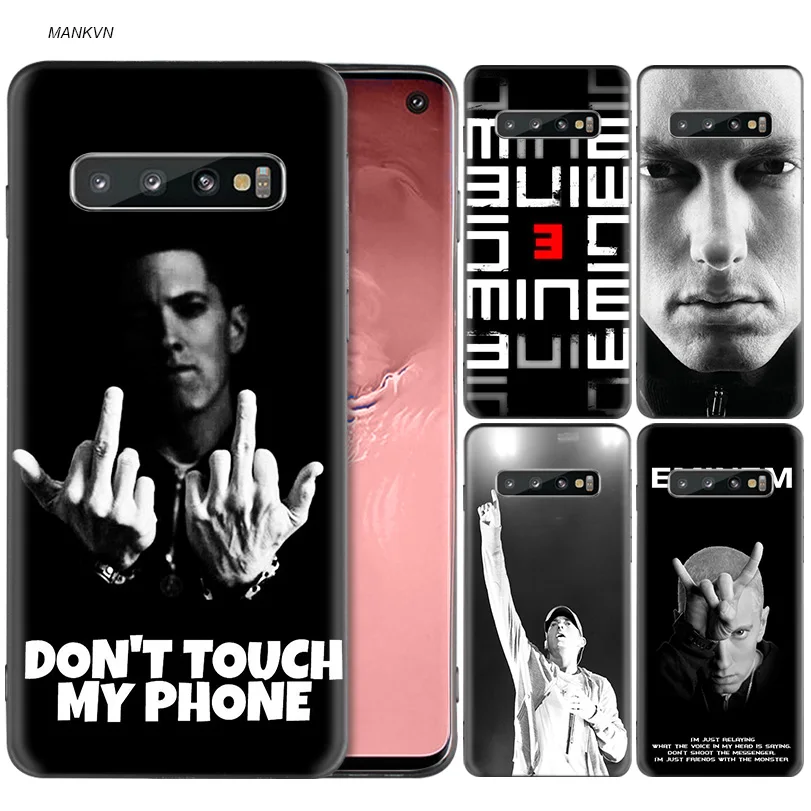 

Hip Hop Rapper Eminem rap Back Case For Samsung Galaxy S8 S9 S10 Plus A50 A30 M30 M20 A6 A8 J4 J6 2018 Note 9 8 Fundas Cover