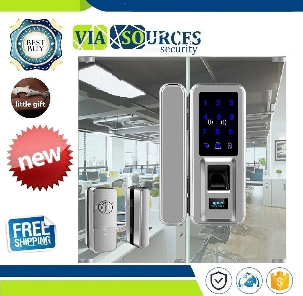 

Fingerprint Lock Touch screen Keyless Smart Lock with Keypad and LCD Screen for Home Office Safes Biometric Door Locks