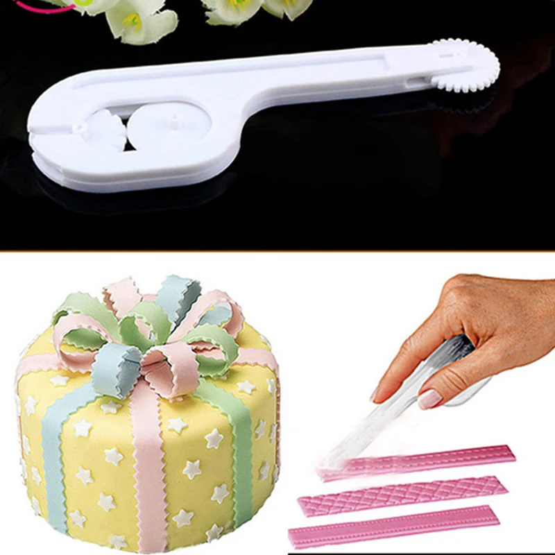 3 Wheel Fondant Cake Roller Plastic Modelling Embosser Cutter Cake