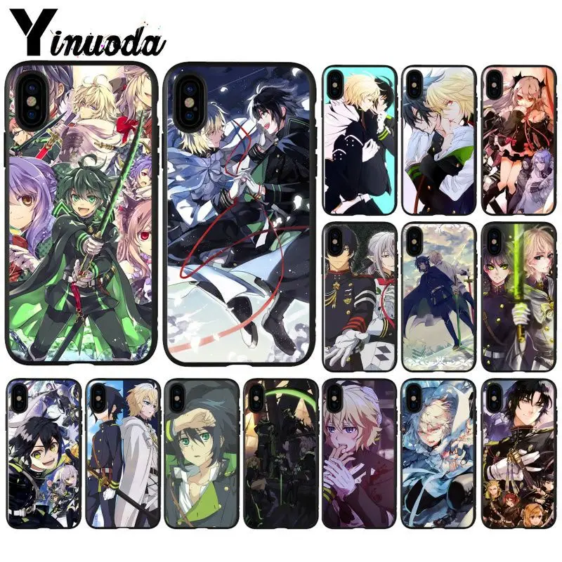 

Yinuoda Anime Owari no Seraph Of The End Hot Selling Phone Accessories Case for iPhone i8 i7 i6 i6S Plus i5S iX iXR XS MAX Case