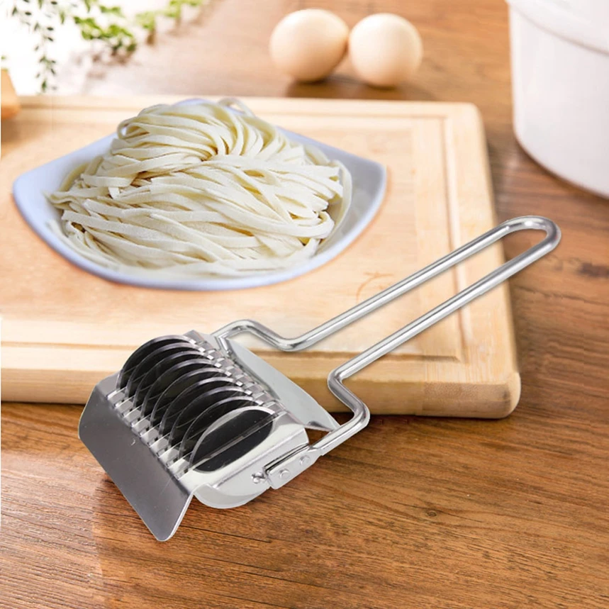New Arrive Noodle Cutter Noodle Lattice Roller Stainless Steel Dough Cutter Practical Kitchen