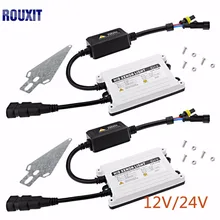 2psc 55 Вт Тонкий ксеноновый балласт Замена электронный цифровой конверсионный балласт комплект блок зажигания для автомобилей 12 в 24 В