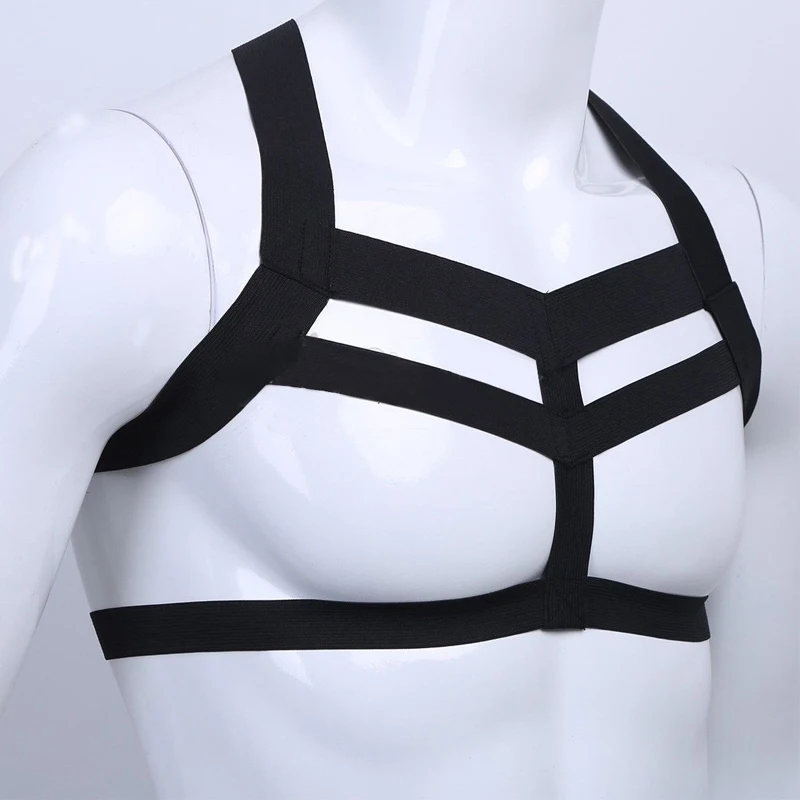

Mens Erotic Leather Harness Punk Belts Gothic Body Bondage Customes Cage Male Sexy Chest Garter Belts Hot sexy Lingerie Clubwear