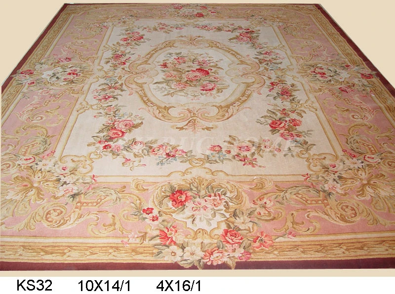 10'x14 Aubusson Дизайн Ренессанс Ковры шерсти ручной работы savonnerie коврик для украшения дома