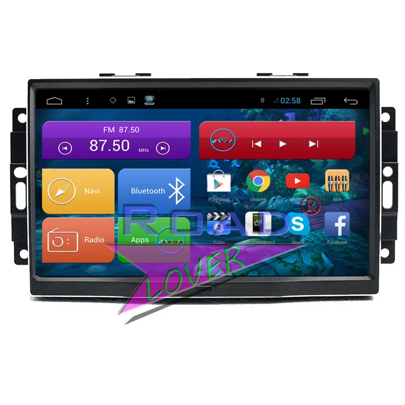 Автомобильный медиаплеер 2 Din с Android 8 1 GPS навигацией для Jeep Grand Cherokee Patriot Dodge Charger